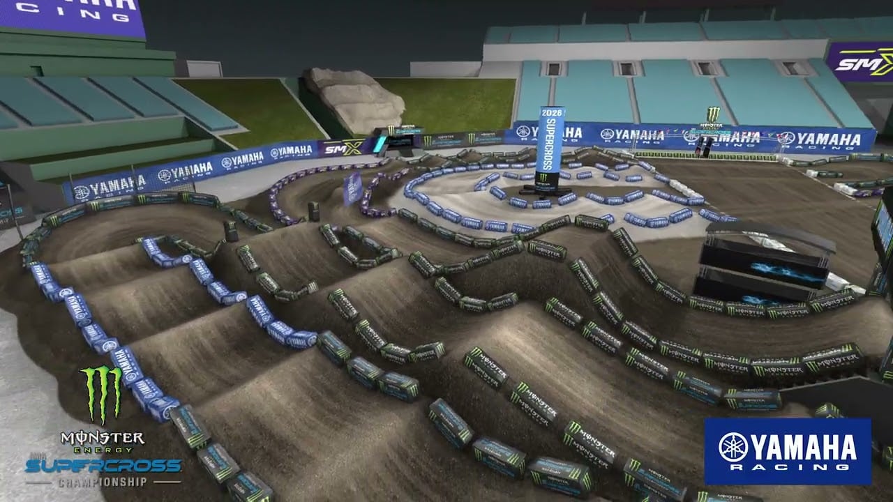 Yamaha animated track map for Anaheim 2