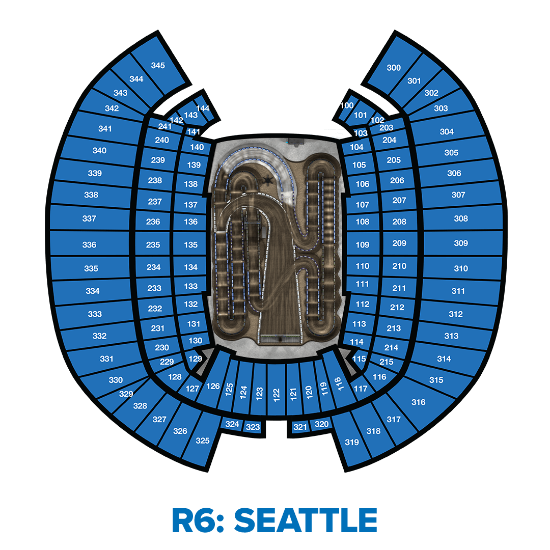 Graphic of an aerial view of the seating map