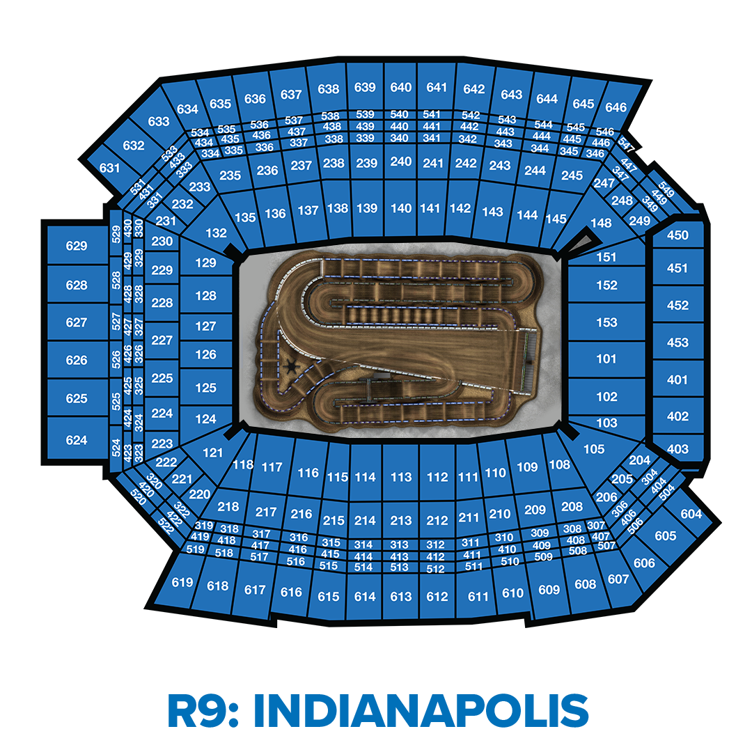 Graphic of an aerial view of the seating map
